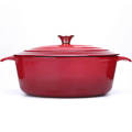 Wholesale oval enamel cookware set enamel Cast Iron Casserole Cooking Pot